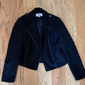 Jack by BB Dakota Women's Black Faux Suede Jacket